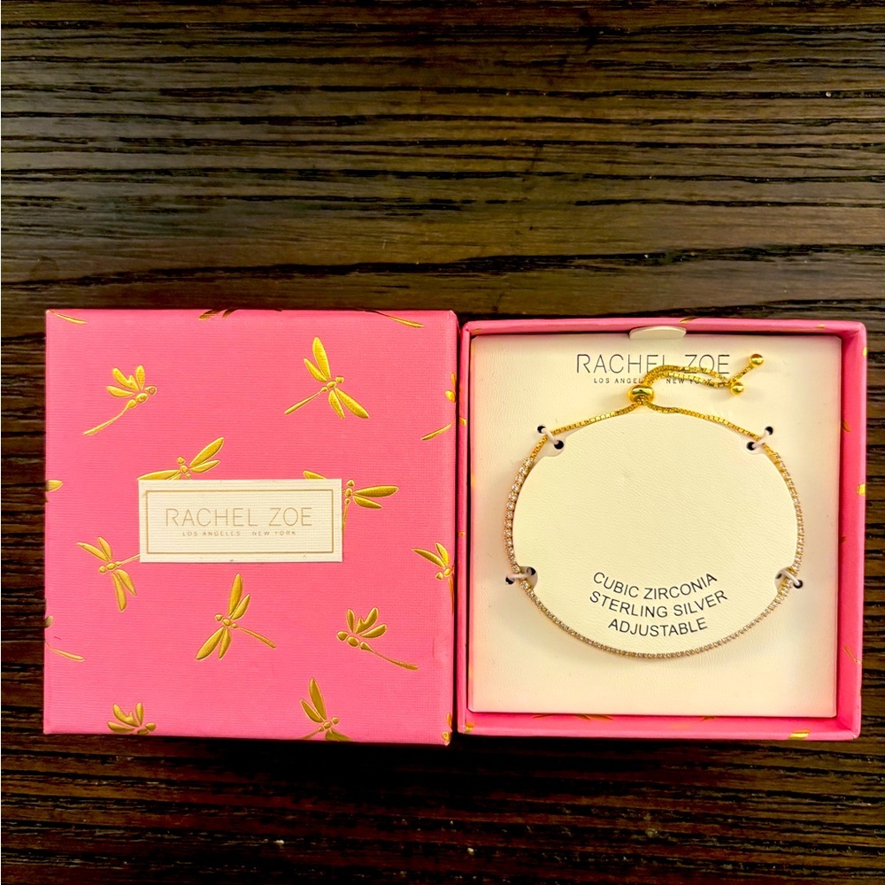 NEW Rachel Zoe adjustable gold bracelet